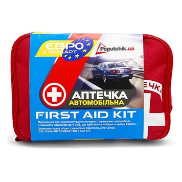 Аптечка Poputchik Євростандарт 02-005-М First Aid Kit (м'який футляр, сертифікат) 106091 фото