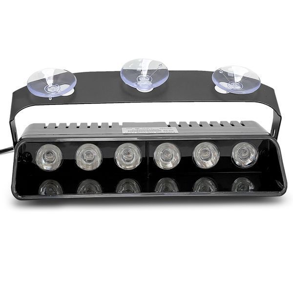 Стробоскоп на лобовое стекло S9 6LED W (белый) 108815 фото