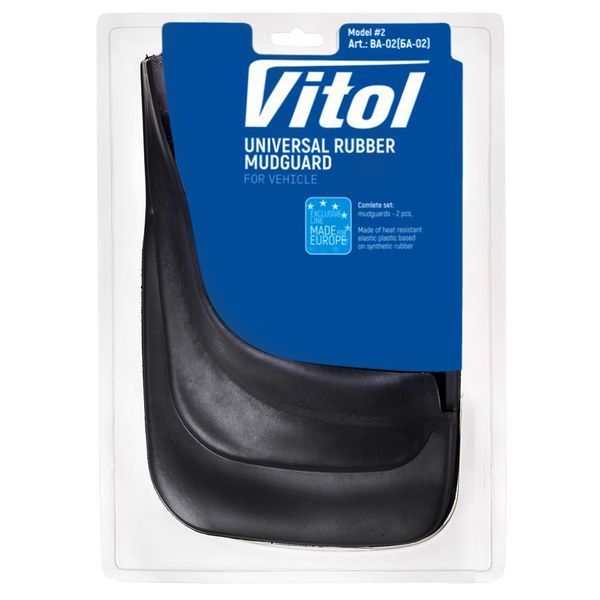 Бризковики Vitol БА-02 для легкового автомобіля (Універсальні) 72358 фото