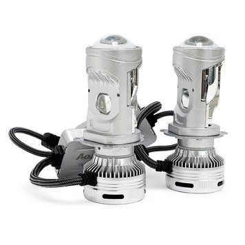 Автолампи світлодіодні Mini лінзи Aozoom Bi-Led H4 40/75W 12V 6000K 12000Lm 109786 фото