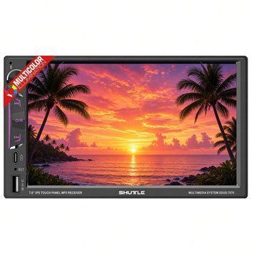Автомагнітола Shuttle SDUD-7070 7" IPS CarPlay/Android Auto Black Multicolor 124650 фото