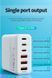 Адаптер сетевой XO GaN Desktop Fast Charger Power Cord L133 3USB 3Type-C 75W 3A PD QC 1.5м 123174 фото 2