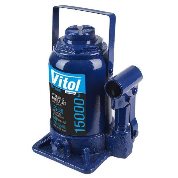 Домкрат гидравлический Vitol 15т (185- 350мм) DB-15002H/JX107S 122754 фото
