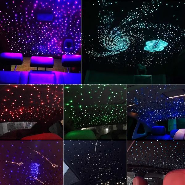 Підсвічування салону Зоряне небо RGB light 1100 крапок 3м 12V Remote APP 122954 фото