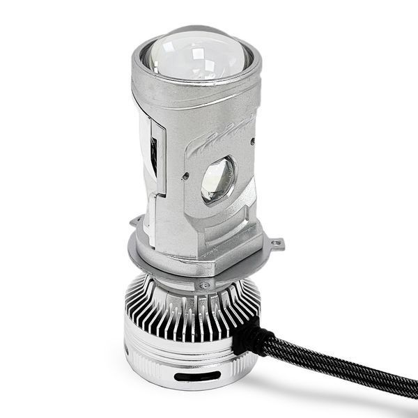 Автолампи світлодіодні Mini лінзи Aozoom Bi-Led H4 40/75W 12V 6000K 12000Lm 109786 фото