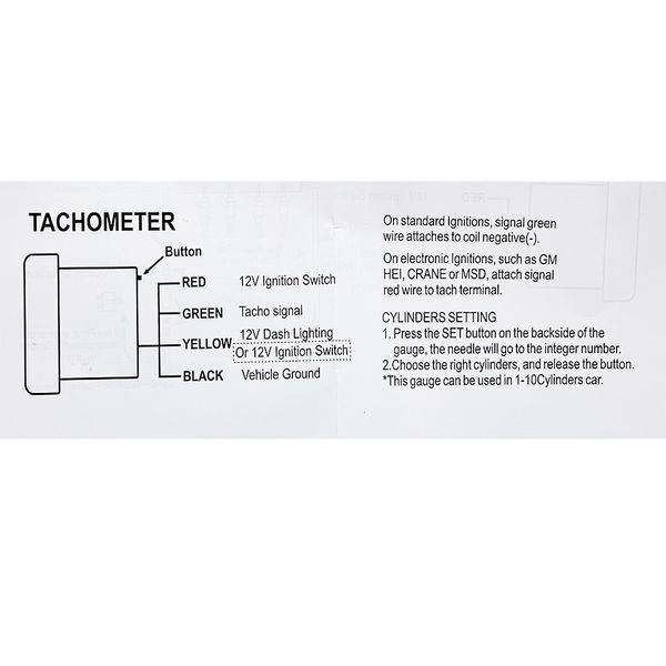 Тахометр Ket Gauge 7705-3 52 мм Уцінка!!!! 123955 фото Тахометр Ket Gauge 7705-3 52 мм Уцінка!!!! 123955 фото