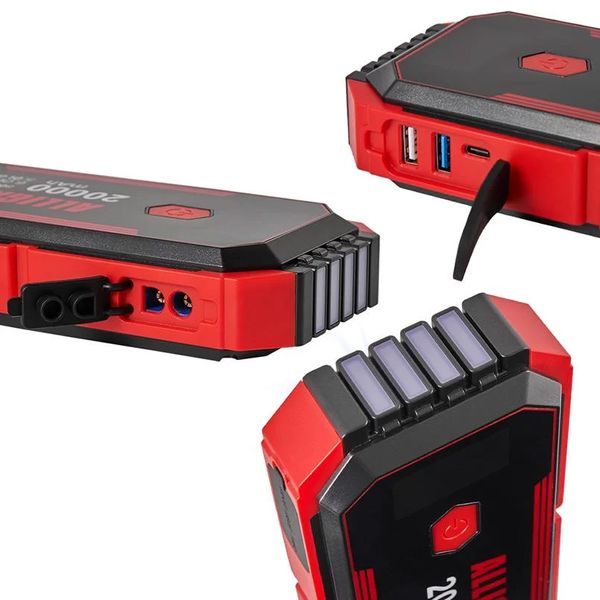 Пусковое устройство (бустер) для авто Alligator Jump Starter 1600А 20000mAh + Smart-клеммы 12В JS843 108241 фото