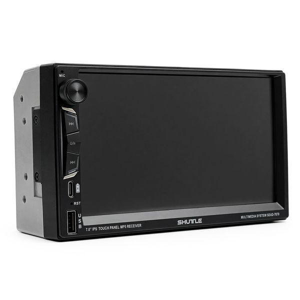 Автомагнітола Shuttle SDUD-7070 7" IPS CarPlay/Android Auto Black Multicolor 124650 фото