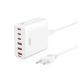 Адаптер сетевой XO GaN Desktop Fast Charger Power Cord L133 3USB 3Type-C 75W 3A PD QC 1.5м 123174 фото 1