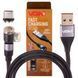 Кабель Voin 6601C USB - Type C 3,0A 1м магнитный шарнирный Black (VP-6601C BK) 106601 фото 1