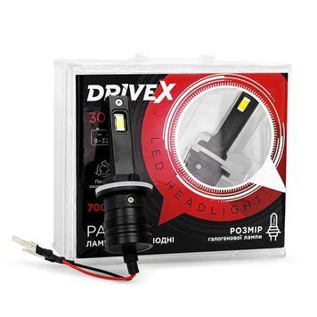 Світлодіодні автолампи DriveX PA-08P H27 30W 9-32V 5500K 7000Lm (2шт.) 122851 фото