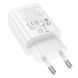 Адаптер сетевой Hoco Gentle charger N63 1USB 1Type-C 30W 3A PD QC White 123173 фото 3