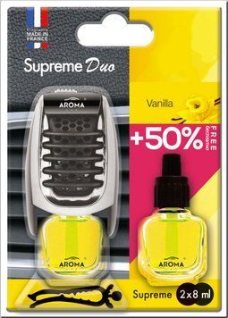 Ароматизатор Aroma Car Supereme Duo Slim 2x7мл - Vanilla 58442 фото