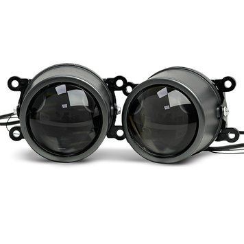 Противотуманные светодиодные Led линзы 3.0" Fog Bi-Led HL8A Universal 50/60W 3Color 3000K 5000K 6000 123004 фото