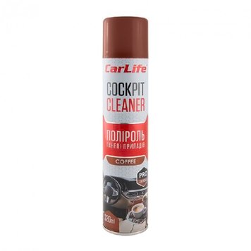 Полироль для торпеды CarLife Cockpit Cleaner Кофе 320ml (CF327) 103960 фото