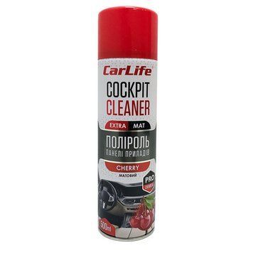 Полироль для торпеды CarLife Cockpit Cleaner EXTRA MAT (матовый эффект) Вишня 500ml (CF529) 93617 фото