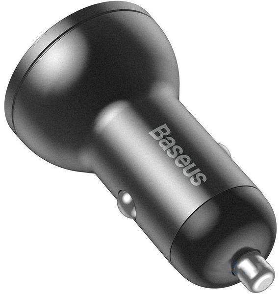 Автомобильное зарядное Baseus Digital Display Dual USB 4.8A Car Charger 24W (CCBX-0G) Black 79133 фото