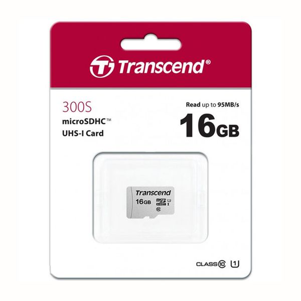 Карта пам'яті Transcend MicroSDHC 16Gb Class 10 (TS16GUSD300S) 102233 фото