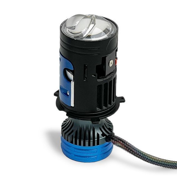Автолампи світлодіодні Mini лінзи Bi-Led H4 Guarand X9 60/90W 5500K 18000Lm Canbus 12V 123632 фото