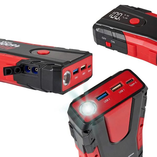 Пусковое устройство (бустер) для авто Alligator Jump Starter 800А + Power Bank 16000mAh 12В JS840 108240 фото