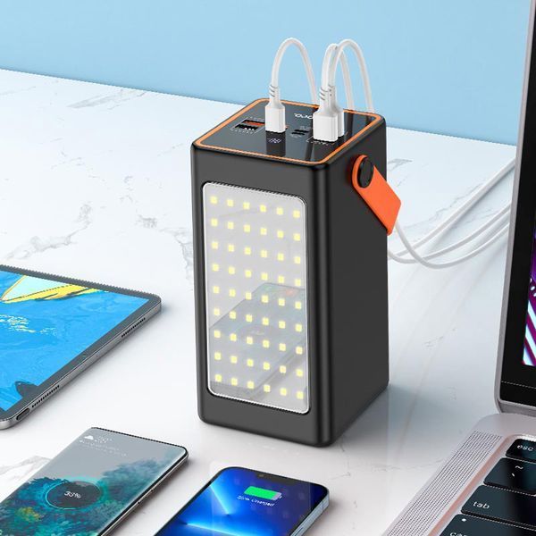 Повербанк Hoco Super J107 90000mAh 4Type-C 1USB Lightning 22.5W QC-PD 22.5W 5A Black 123184 фото