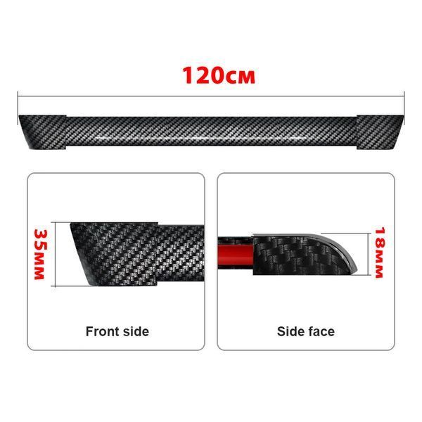 Спойлер Багажника Samurai Red Line 120см КАРБОН (2 уголка в комплекте 3М Скотч) (66129) 108339 фото