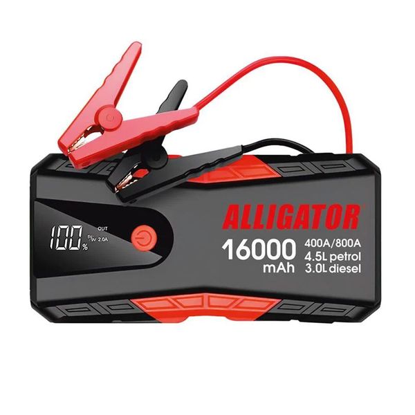 Пусковое устройство (бустер) для авто Alligator Jump Starter 800А + Power Bank 16000mAh 12В JS840 108240 фото