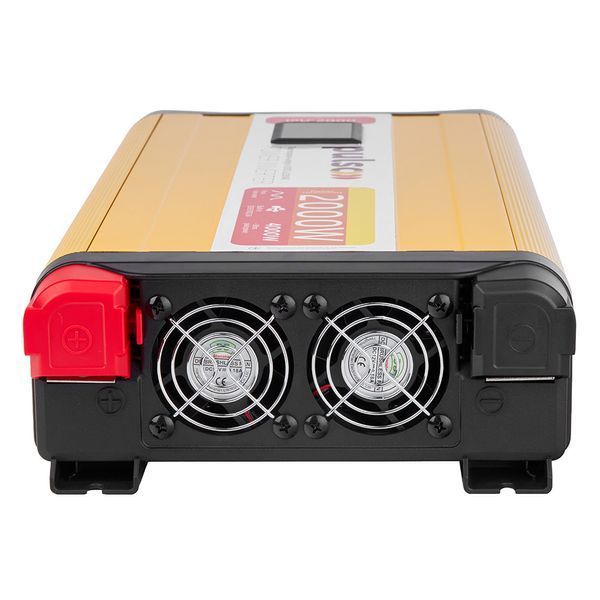 Преобразователь напряжения Pulso ISU-2000 12V-220V 2000W LCD 1USB 2-Розетки (прав. синусоид) 109441 фото