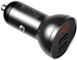 Автомобильное зарядное Baseus Digital Display Dual USB 4.8A Car Charger 24W (CCBX-0G) Black 79133 фото 3