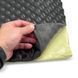 Шумоізоляція FDTM Sound Wave PU 15мм 1000х500 (пінополіуретан, латекс, плівка) вологостійка 123164 фото 3