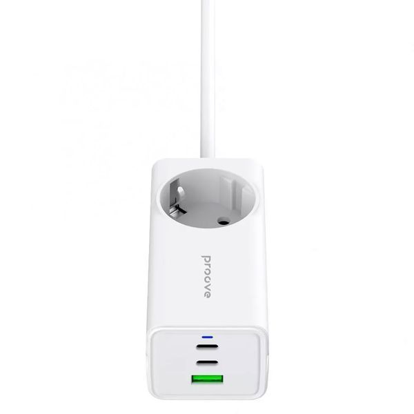Подовжувач мережевий Proove Power Strip PD-02 65W 2Type-C + 1USB White 124661 фото