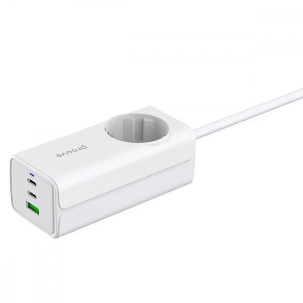 Подовжувач мережевий Proove Power Strip PD-02 65W 2Type-C + 1USB White 124661 фото