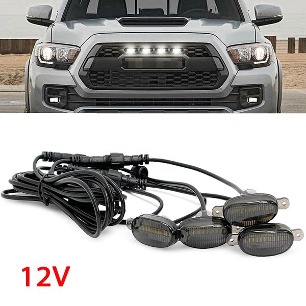 Підсвічування решітки радіатора Raptor style 12 LED 12V White (4шт) 109264 фото