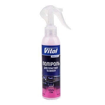 Полироль пластика и винила Vitol VTP-1513 Бабл Гам Матовая 150ml 120186 фото