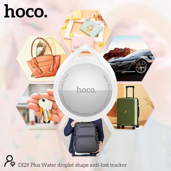 Пошуковий трекер Hoco DI29 Plus Water Droplet Shape Anti-Lost Tracker White 122509 фото