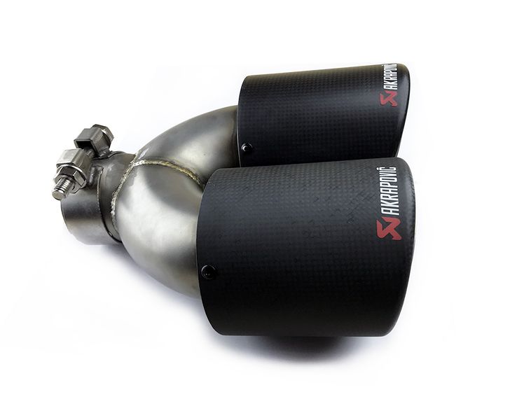 Насадка глушителя Akrapovic 63-101 Y Двойной (JB) carbon 85845 фото