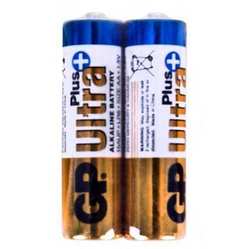 Батарейки GP Ultra Plus Alkaline 1.5V 15AUPHM-2S2 лужна LR6 АА (4891199103650) (плівка 2шт) 105495 фото
