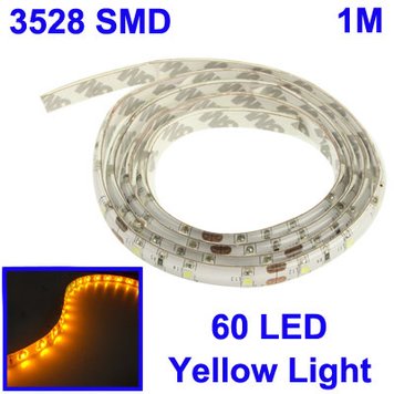 Светодиодная лента 3528 SMD 60 d/m желтая 955 фото