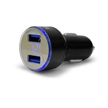 Автомобильное зарядное Лидер 2USB 5V 3.1A 12-24V Black 107778 фото