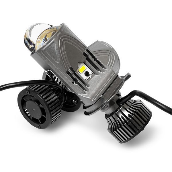 Автолампи світлодіодні Mini лінзи Bi-Led H4 Guarand X1 50/60W 5000K 14000Lm 12-24V 121863 фото