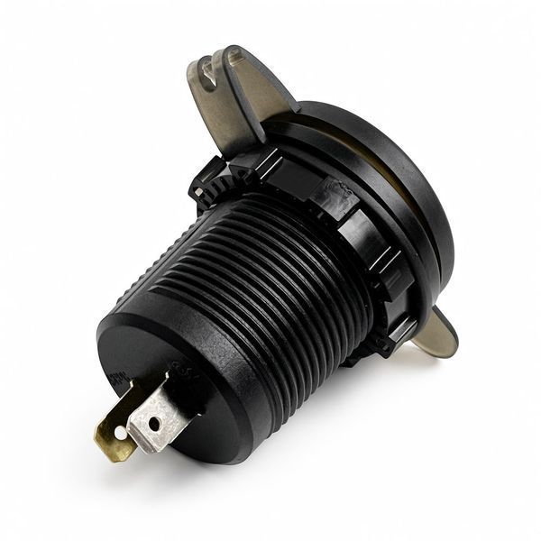 Врізний зарядний пристрій 2 USB + Type-C DC 12-24V (QC 3.1 + PD) Blue підсвічування 124337 фото