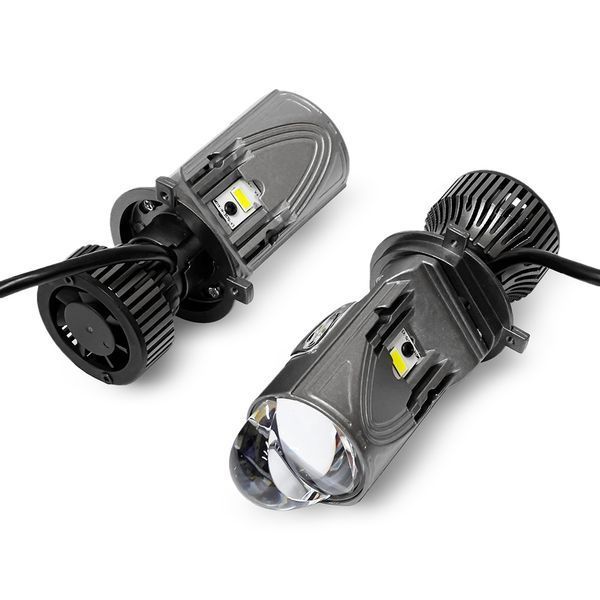 Автолампи світлодіодні Mini лінзи Bi-Led H4 Guarand X1 50/60W 5000K 14000Lm 12-24V 121863 фото
