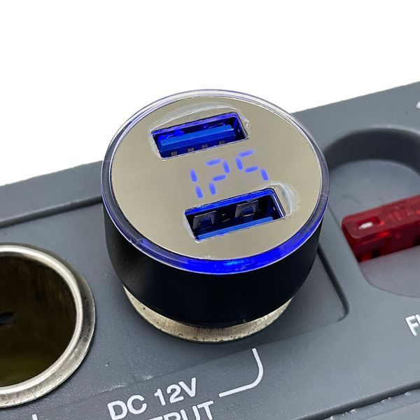 Автомобильное зарядное Лидер 2USB 5V 3.1A 12-24V Black 107778 фото