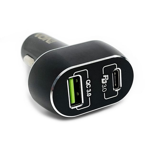 Автомобильное зарядное устройство Voin C-63202Q 1 USB QC3.0 + 1 Type-C PD (63W) 101527 фото