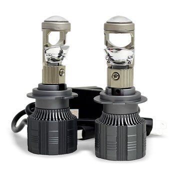 Світлодіодні Mini лінзи Super LED H7 CAN 50W 6000K 10000Lm 12-24V (2 шт.) 122736 фото