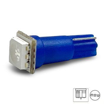 Світлодіодна автолампа Cristal T5 1 LED 5050SMD 12V Синя 120040 фото
