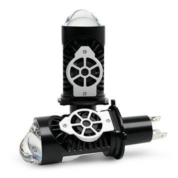 Світлодіодні Mini лінзи P40 H4 35/50W 6000K 10000Lm White 12-24V (2 шт.) 123031 фото