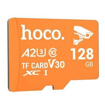 Карта пам'яті Hoco TF Ultra-High-Speed 128GB CL10 surveillance camera memory card Orange 124328 фото