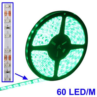 Светодиодная лента 3528 SMD 60 d/m зеленая 957 фото