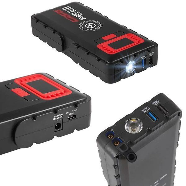 Пусковий пристрій (бустер) для авто Alligator Jump Starter 2500A 25800mAh + Smart-клеми 12В JS848 108243 фото